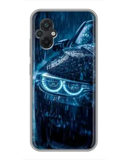 Чохол для Xiaomi POCO M5 з картинкою «BMW під дощем»