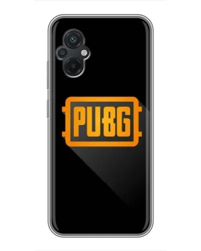 Чехол для Xiaomi POCO M5 с картинкой «PUBG — рамка лого» Чехол для Xiaomi POCO M5 с картинкой «PUBG — рамка лого»