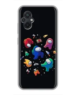Чехол для Xiaomi POCO M5 с картинкой «Among Us космос»
