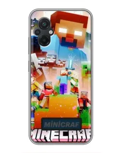 Чехол для Xiaomi POCO M5 с картинкой «Minecraft герои игры» Чехол для Xiaomi POCO M5 с картинкой «Minecraft герои игры»