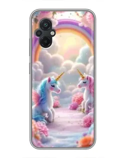 Чехол для Xiaomi POCO M5 с картинкой «Радуга и единороги» Чехол для Xiaomi POCO M5 с картинкой «Радуга и единороги»