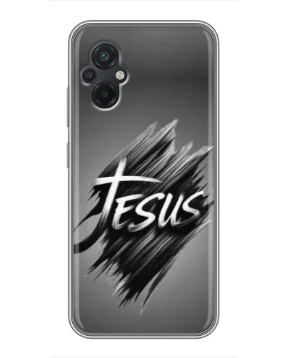 Чехол для Xiaomi POCO M5 с картинкой «Надпись Jesus Graffiti»