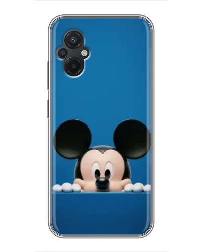 Чехол для Xiaomi POCO M5 с картинкой «Микки выглядывает»