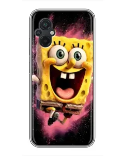 Чехол для Xiaomi POCO M5 с картинкой «Взрывной Спанч Боб»