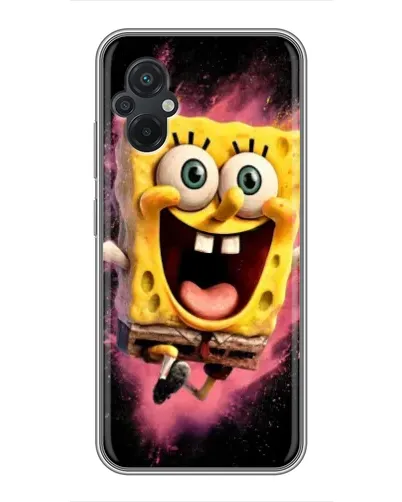 Чехол для Xiaomi POCO M5 с картинкой «Взрывной Спанч Боб»