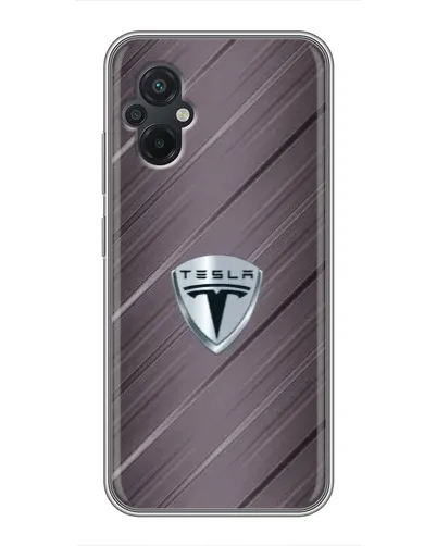 Чехол для Xiaomi POCO M5 с картинкой «Металлическая текстура Tesla» Чехол для Xiaomi POCO M5 с картинкой «Металлическая текстура Tesla»