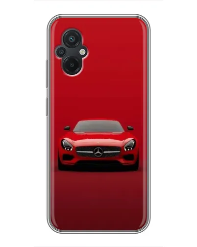 Чехол для Xiaomi POCO M5 с картинкой «Красный Mercedes AMG»