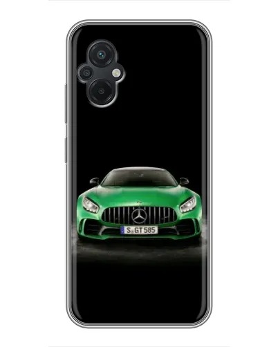 Чехол для Xiaomi POCO M5 с картинкой «Mercedes — неоновый лого»