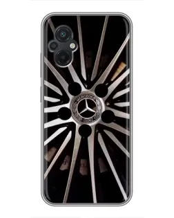 Чехол для Xiaomi POCO M5 с картинкой «Диск Mercedes»