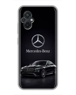 Чехол для Xiaomi POCO M5 с картинкой «Mercedes — решетка радиатора»