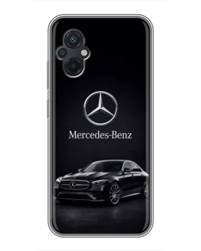 Чехол для Xiaomi POCO M5 с картинкой «Mercedes — решетка радиатора»