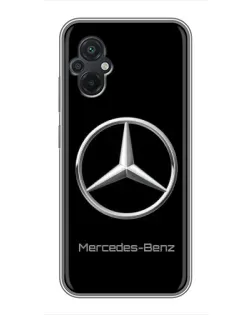 Чехол для Xiaomi POCO M5 с картинкой «Mercedes Silver Logo»