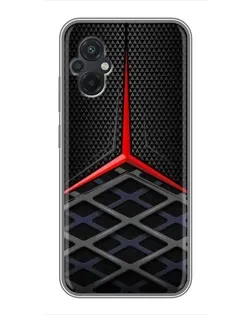 Чехол для Xiaomi POCO M5 с картинкой «Mercedes Carbon Grid»