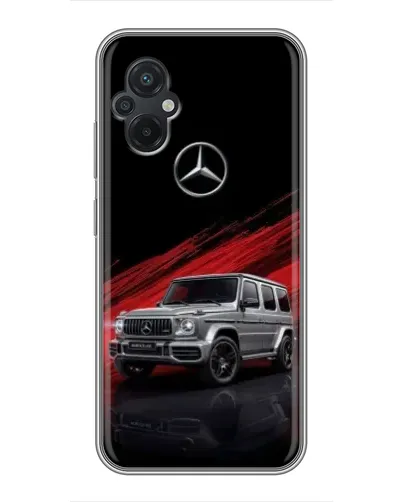 Чехол для Xiaomi POCO M5 с картинкой «Mercedes G-Class красный»