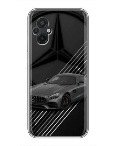 Чехол для Xiaomi POCO M5 с картинкой «Mercedes AMG — графика»