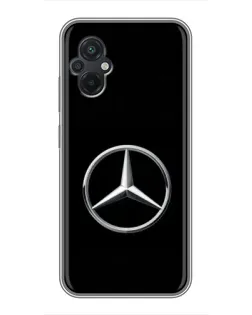 Чехол для Xiaomi POCO M5 с картинкой «Mercedes классический лого»