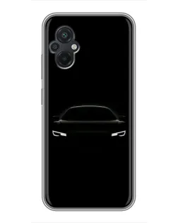 Чехол для Xiaomi POCO M5 с картинкой «Взгляд Audi в темноте»