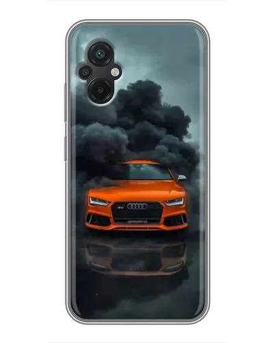 Чехол для Xiaomi POCO M5 с картинкой «Audi в облаках дыма» Чехол для Xiaomi POCO M5 с картинкой «Audi в облаках дыма»