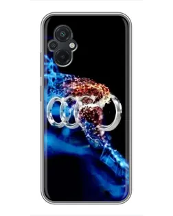 Чехол для Xiaomi POCO M5 с картинкой «Энергия лого Audi»
