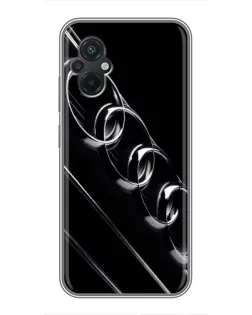 Чехол для Xiaomi POCO M5 с картинкой «Audi — абстрактные кольца»