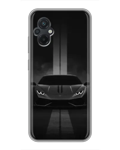 Чехол для Xiaomi POCO M5 с картинкой «Lamborghini симметрия дорог»