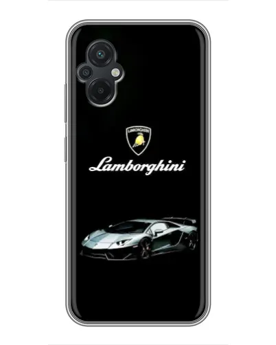 Чехол для Xiaomi POCO M5 с картинкой «Логотип Lamborghini классика»