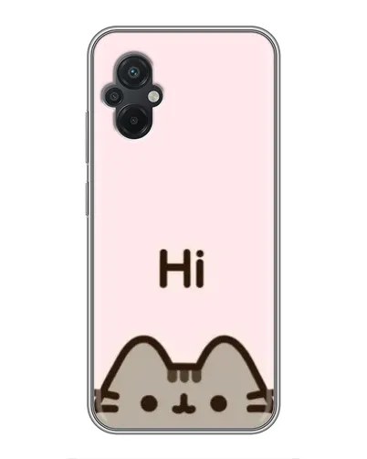 Чехол для Xiaomi POCO M5 с картинкой «Пушин говорит Hi» Чехол для Xiaomi POCO M5 с картинкой «Пушин говорит Hi»