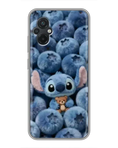 Чехол для Xiaomi POCO M5 с картинкой «Стич и голубика» Чехол для Xiaomi POCO M5 с картинкой «Стич и голубика»