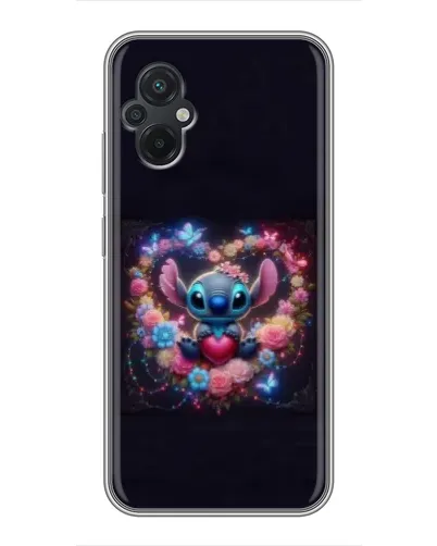 Чехол для Xiaomi POCO M5 с картинкой «Stitch в цветах» Чехол для Xiaomi POCO M5 с картинкой «Stitch в цветах»