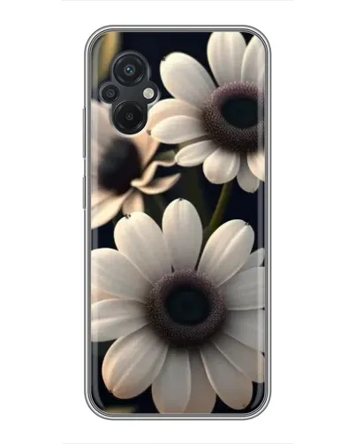 Чехол для Xiaomi POCO M5 с картинкой «Белые маргаритки макро»