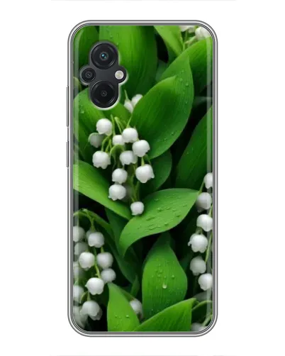 Чехол для Xiaomi POCO M5 с картинкой «Ландыши в зелени»