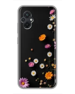 Чехол для Xiaomi POCO M5 с картинкой «Цветочная композиция»