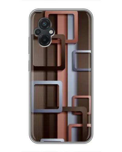 Чехол для Xiaomi POCO M5 с картинкой «Коричневые объемные квадраты» Чехол для Xiaomi POCO M5 с картинкой «Коричневые объемные квадраты»