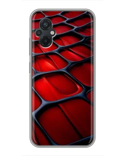 Чехол для Xiaomi POCO M5 с картинкой «Красная глянцевая сетка» Чехол для Xiaomi POCO M5 с картинкой «Красная глянцевая сетка»