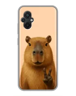 Чохол для Xiaomi POCO M5 з картинкою «Капібара вікторія» Чохол для Xiaomi POCO M5 з картинкою «Капібара вікторія»