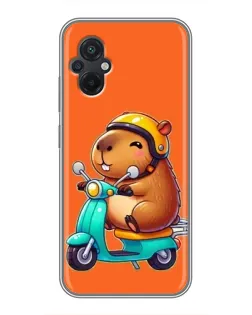 Чохол для Xiaomi POCO M5 з картинкою «Капібара на скутері» Чохол для Xiaomi POCO M5 з картинкою «Капібара на скутері»