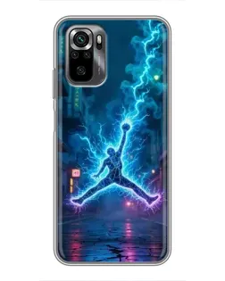 Чехол для Xiaomi POCO M5s с картинкой «Jordan Gold Jumpman»