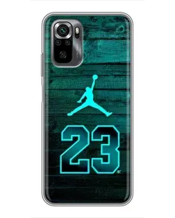 Чехол для Xiaomi POCO M5s с картинкой «Jordan Cyan 23» Чехол для Xiaomi POCO M5s с картинкой «Jordan Cyan 23»