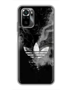 Чехол для Xiaomi POCO M5s с картинкой «Абстрактный дым Adidas»