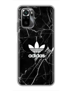 Чехол для Xiaomi POCO M5s с картинкой «Белый мрамор Adidas»