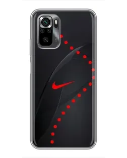 Чехол для Xiaomi POCO M5s с картинкой «Абстрактный дизайн Nike»