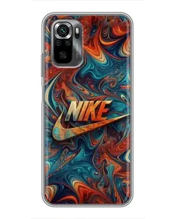 Чехол для Xiaomi POCO M5s с картинкой «Nike в абстракции»