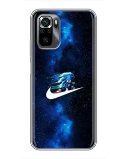Чехол для Xiaomi POCO M5s с картинкой «Звездный путь Nike»