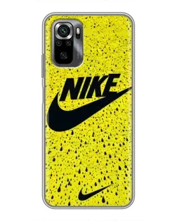 Чехол для Xiaomi POCO M5s с картинкой «Желтый текстурный Nike»