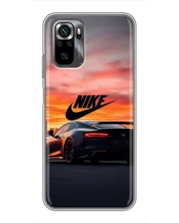 Чехол для Xiaomi POCO M5s с картинкой «Nike и суперкар»