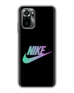 Чехол для Xiaomi POCO M5s с картинкой «Nike — городская ночь»