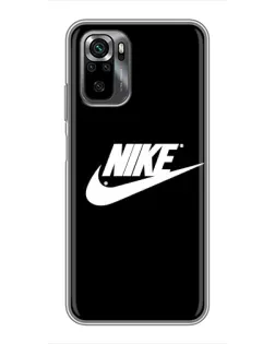 Чехол для Xiaomi POCO M5s с картинкой «Мазки краски Nike»