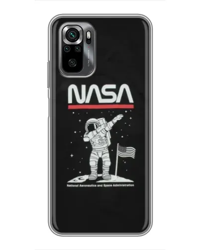 Чехол для Xiaomi POCO M5s с картинкой «NASA — шагаем по Луне» Чехол для Xiaomi POCO M5s с картинкой «NASA — шагаем по Луне»