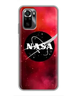 Чехол для Xiaomi POCO M5s с картинкой «NASA — красная туманность»