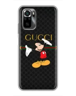 Чехол для Xiaomi POCO M5s с картинкой «Микки Маус Gucci»